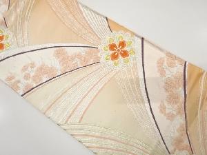 アンティーク　華紋に枝花模様織り出し袋帯（材料）